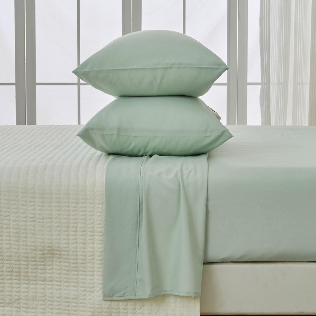 Great Bay Home Bed Sheets King / Sage 4 Piece Solid Microfiber Sheet Set | Jordyn Collection by Great Bay Home 4 Piece Solid Microfiber Sheet Set | Jordyn Collection by Great Bay Home
