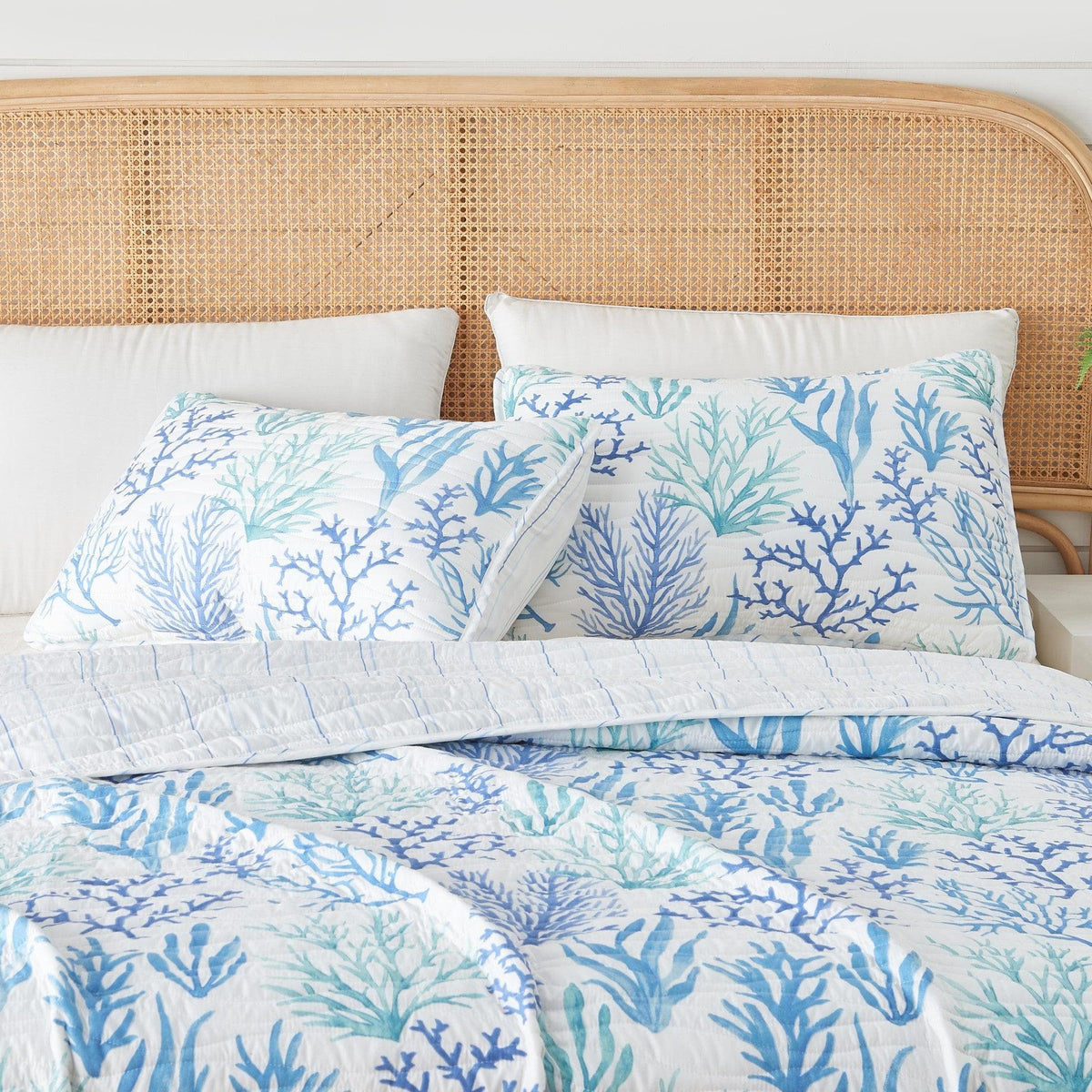 Blue Coral Quilt Amelia Island by Great Bay Home