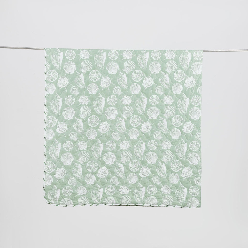 Great Bay Home Quilts Green Seashell Quilt - Emerald Bay Green Seashell Quilt | Emerald Bay by Great Bay Home
