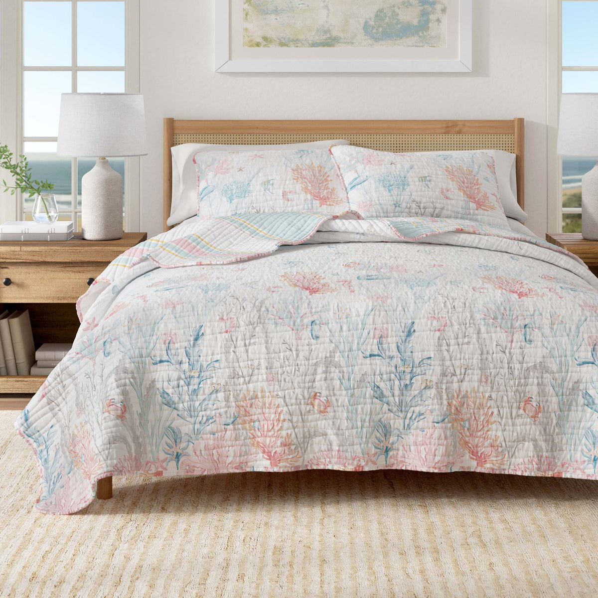Key West Collection Coastal Quilt Set