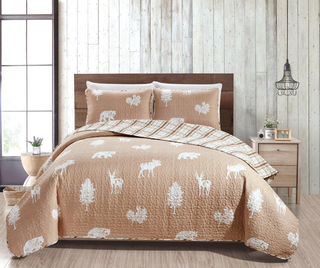 Great Bay Home Quilts 3-Piece Lodge Quilt - Rio Ridge Collection 3-Piece Lodge Quilt Set 丨Rio Ridge Collection by Great Bay Home