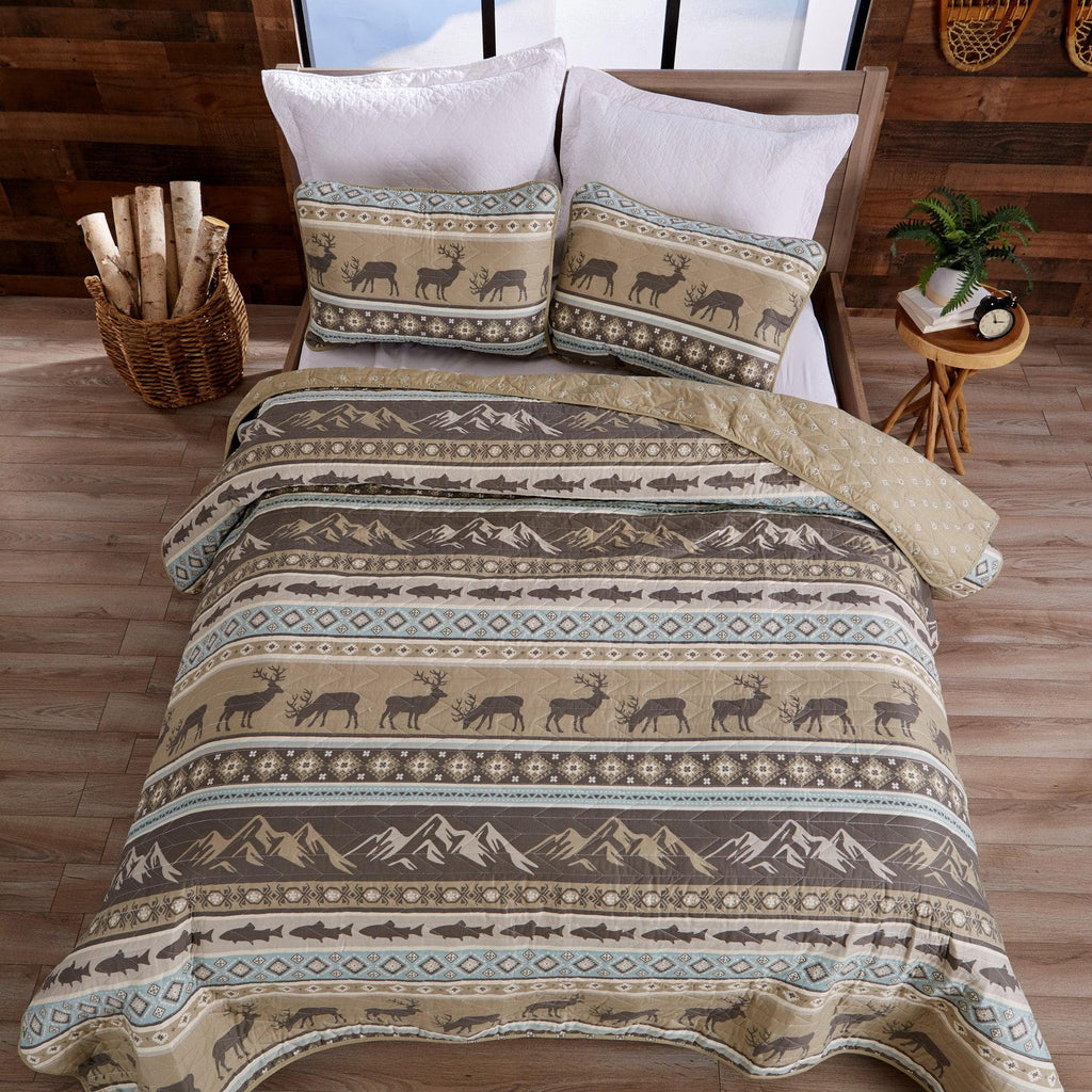 Great Bay Home Quilts 3-Piece Lodge Quilt - Yosemite Collection 3-Piece Lodge Quilt Set | Yosemite Collection by Great Bay Home