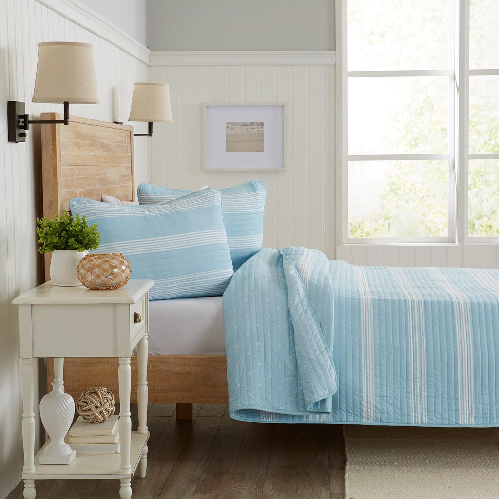 Great Bay Home Quilts 3-Piece Stripe Quilt - Madelina Collection
