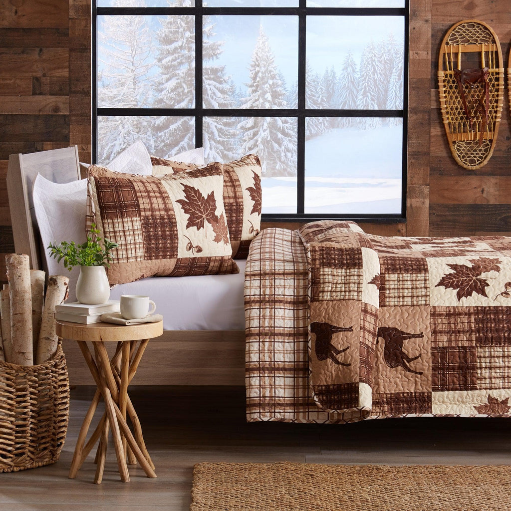 Great Bay Home Quilts Redwood Lodge 3 Piece Quilt Set Lodge 3 Piece Quilt Set | Redwood Collection by Great Bay Home