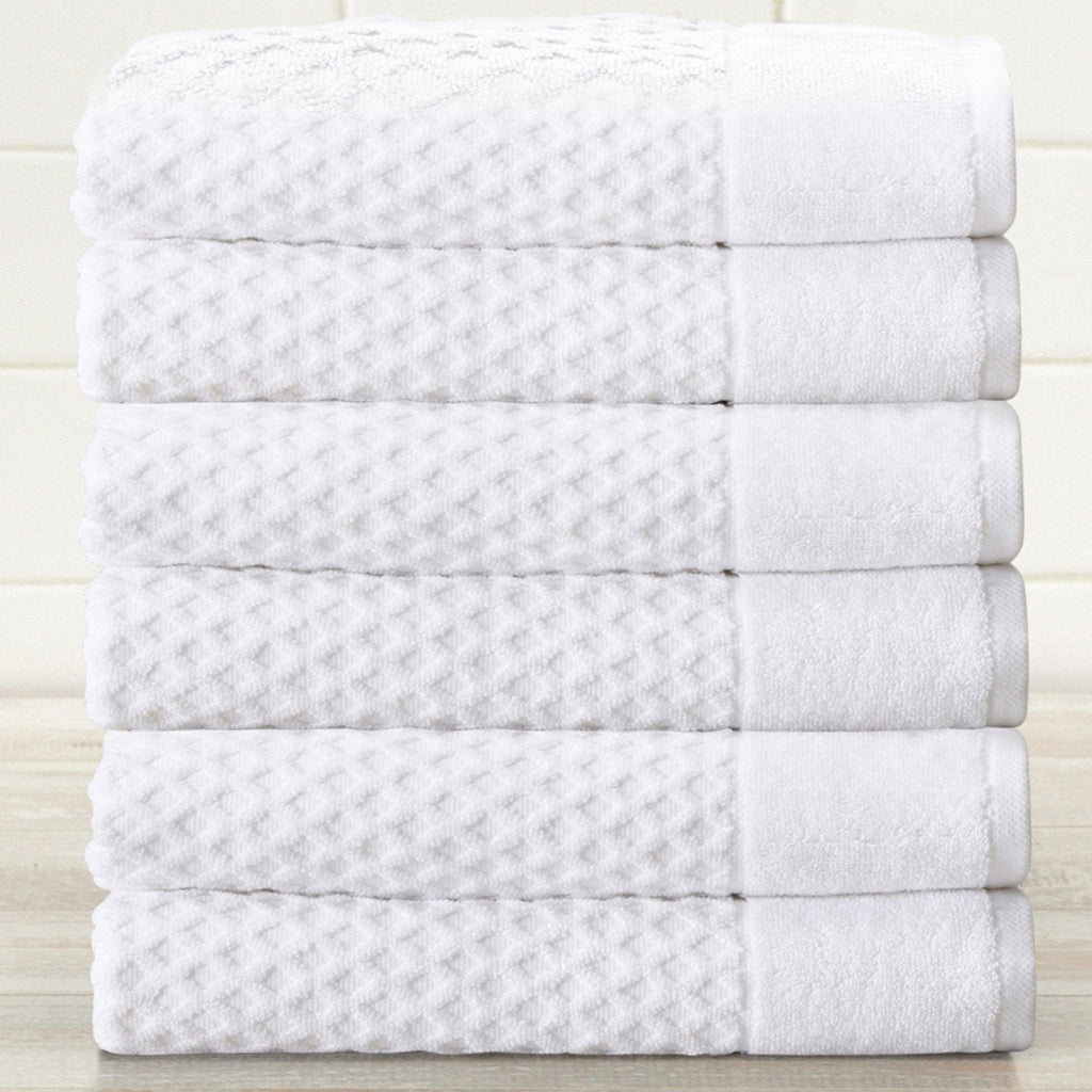 greatbayhome 6 Pack Cotton Hand Towels - Grayson Collection