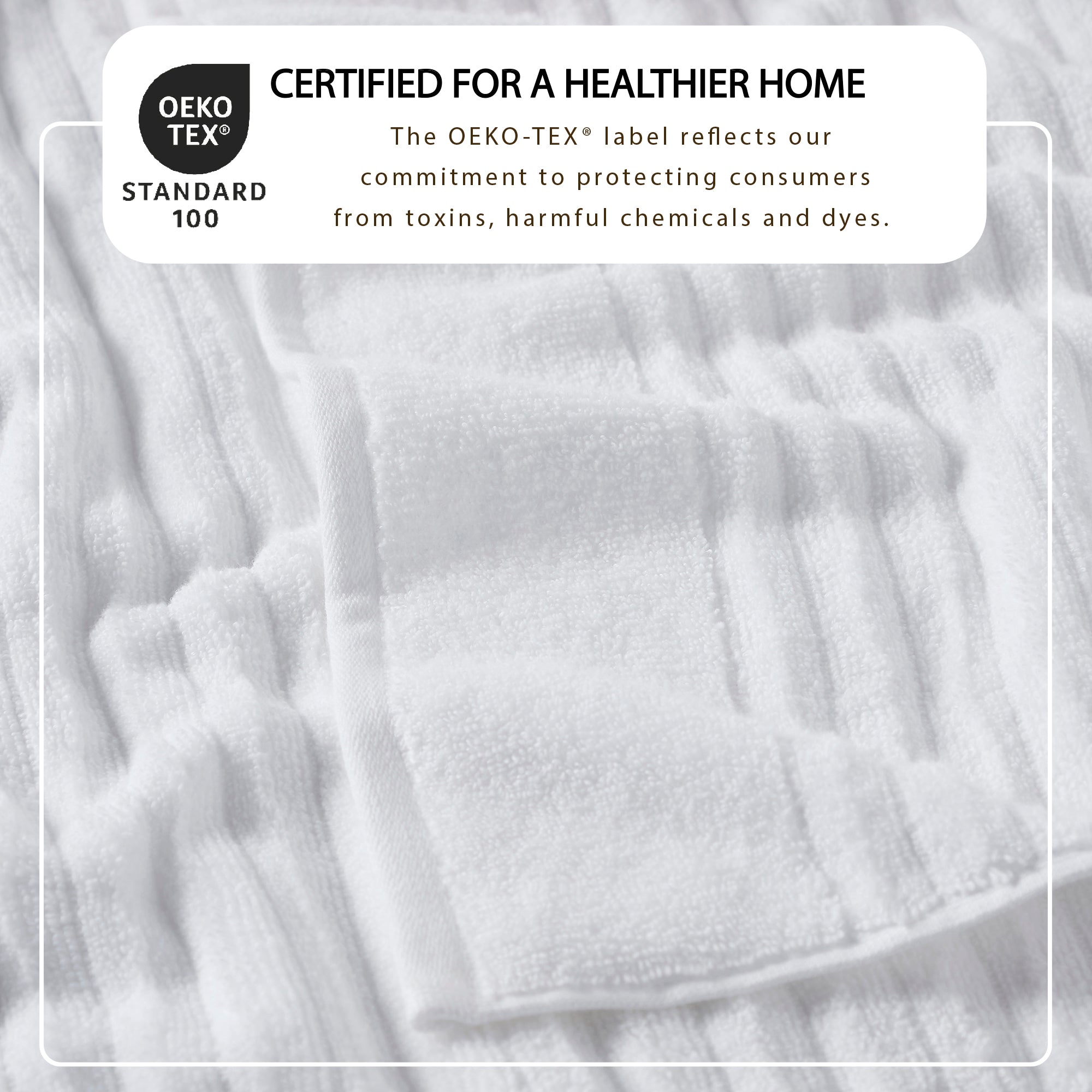 Luxury Combed Cotton Ribbed Bath Towel Set | Karina Collection by