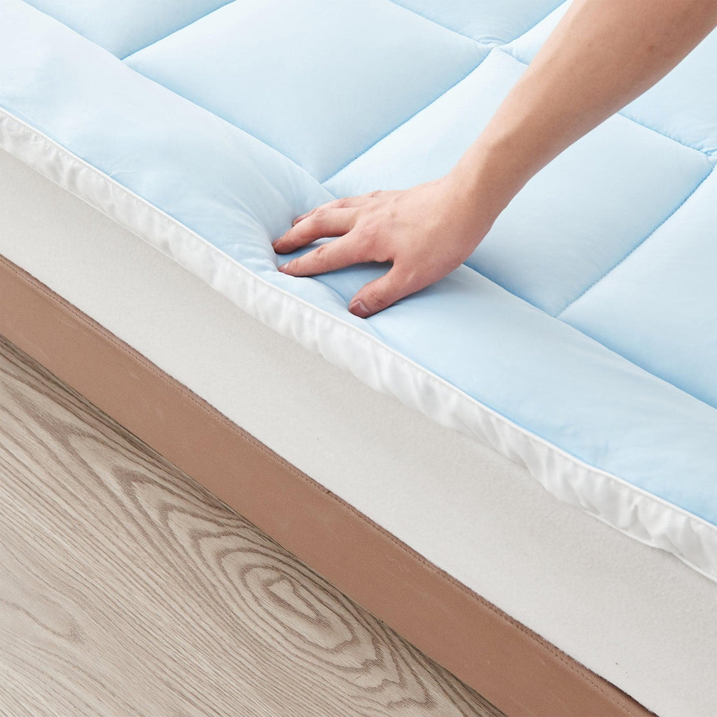 Great Bay Home 2 Inch Thick Cooling Mattress Pad - Finley 2 Inch Thick Cooling Mattress Topper | Finley Collection by Great Bay Home