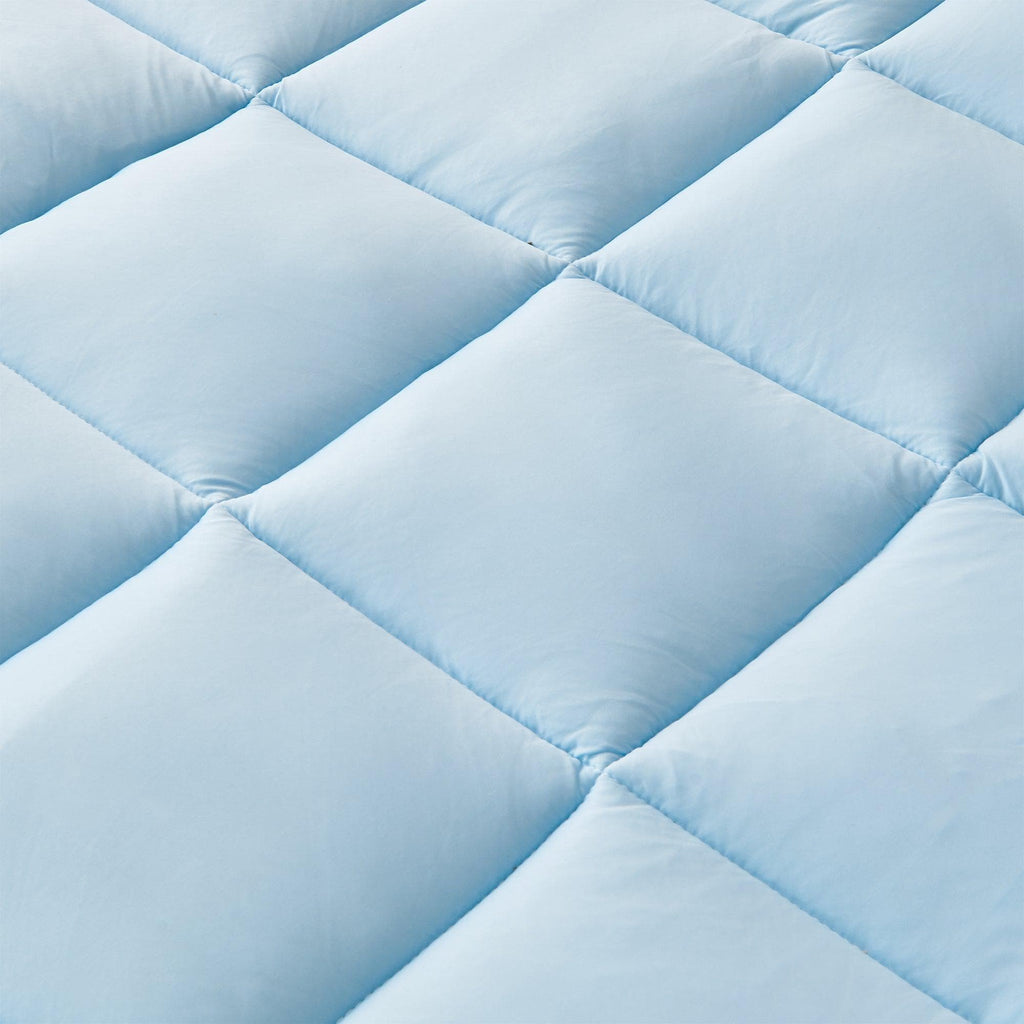Great Bay Home King / Light Blue 2 Inch Thick Cooling Mattress Pad - Finley 2 Inch Thick Cooling Mattress Topper | Finley Collection by Great Bay Home