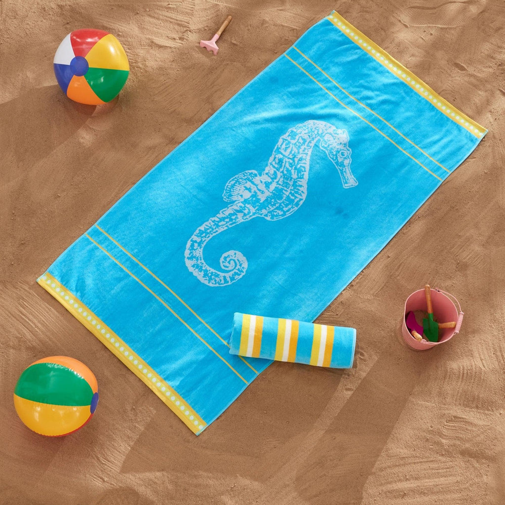 Great Bay Home 2 Pack 100% Cotton Jacquard Beach Towels | Playa Collection by Great Bay Home 2 Pack 100% Cotton Jacquard Beach Towels | Playa Collection by Great Bay Home
