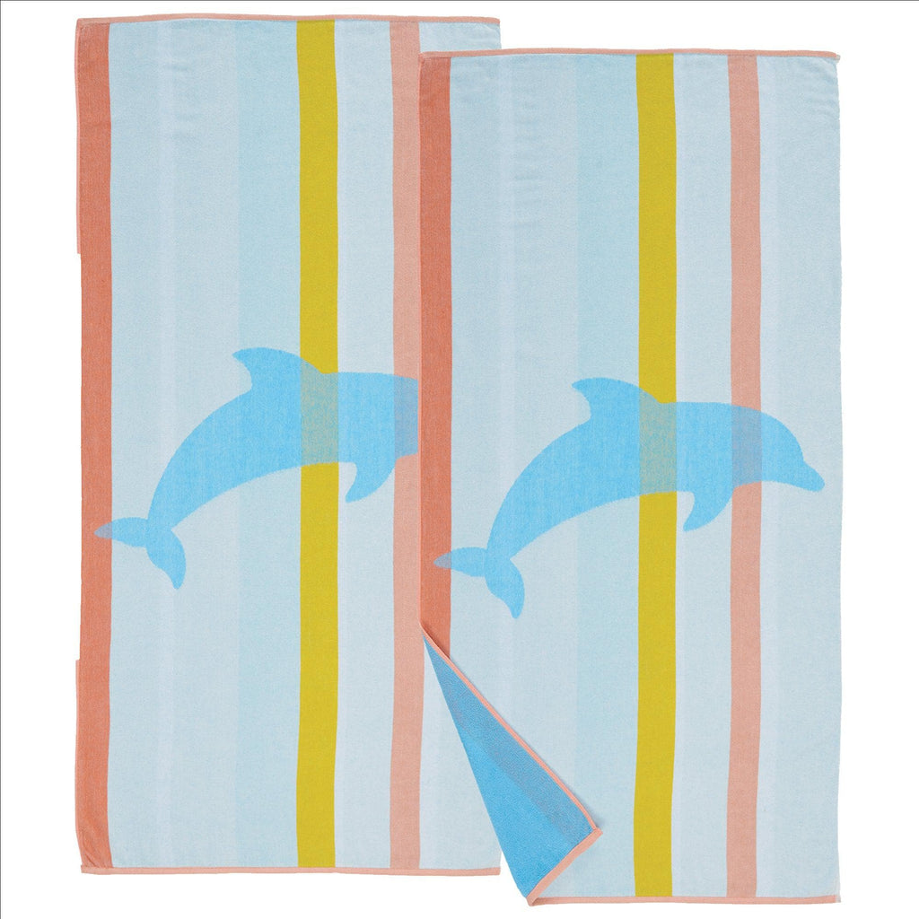 Great Bay Home 2 Pack Vibrant Printed Beach Towels | Boca Collection by Great Bay Home