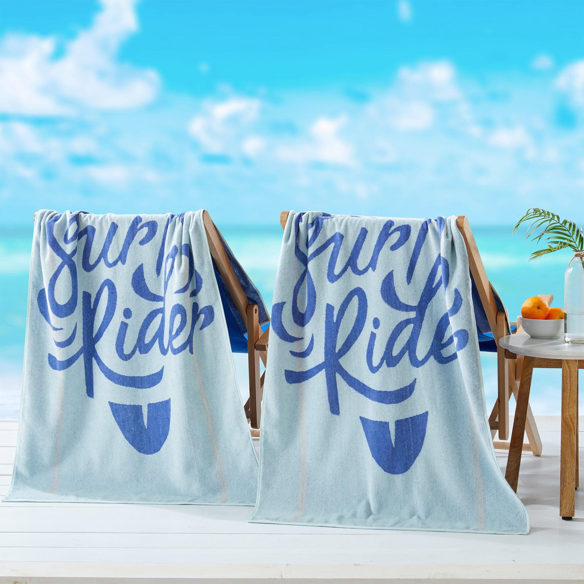 Dlebay Turkish Beach Towels - 2 Pack Oversized 39"x72" Quick Dry, Super Absorbent & Sand-Free, Dark Green