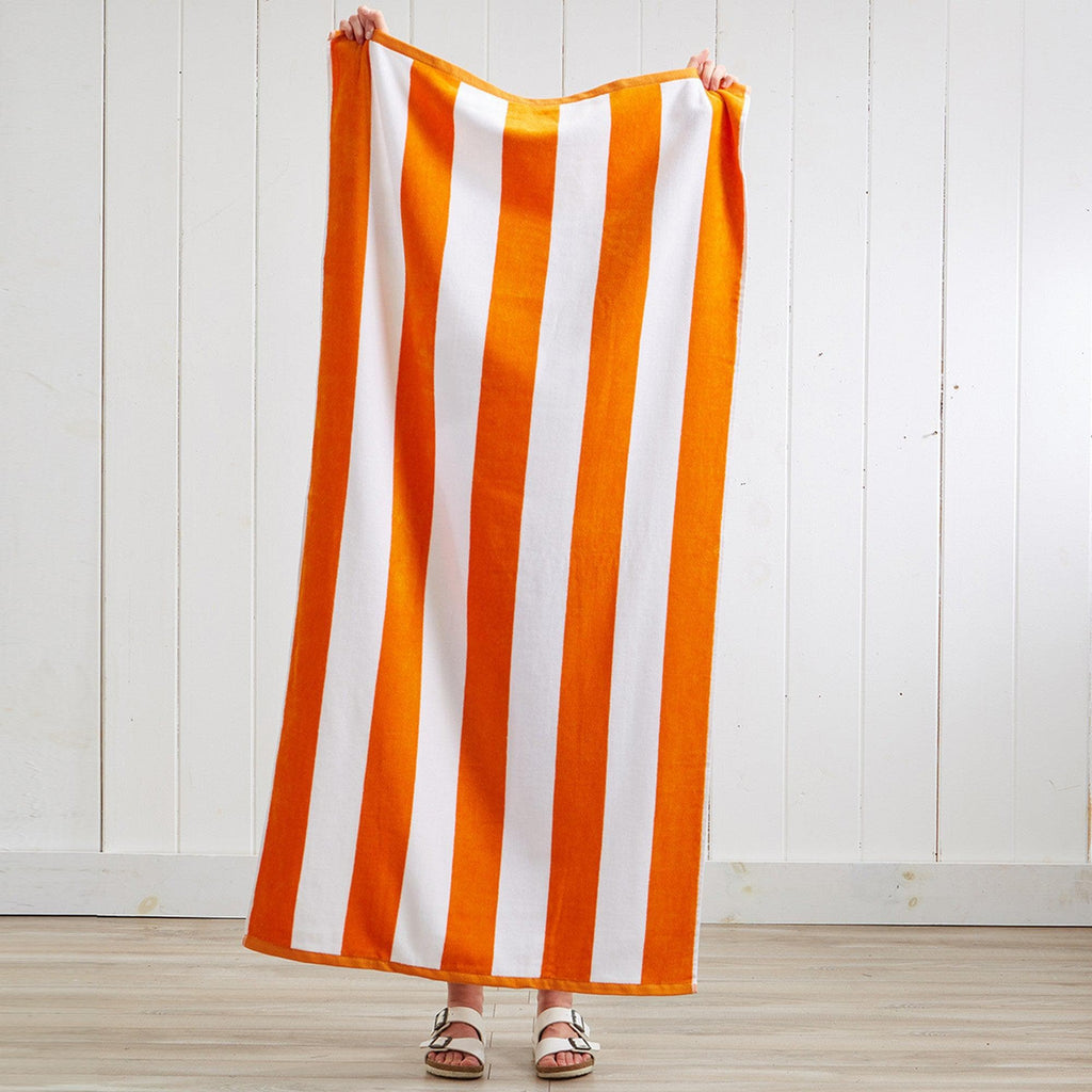 Great Bay Home 4-Pack Cabana Stripe Beach Towels | Novia Collection by Great Bay Home