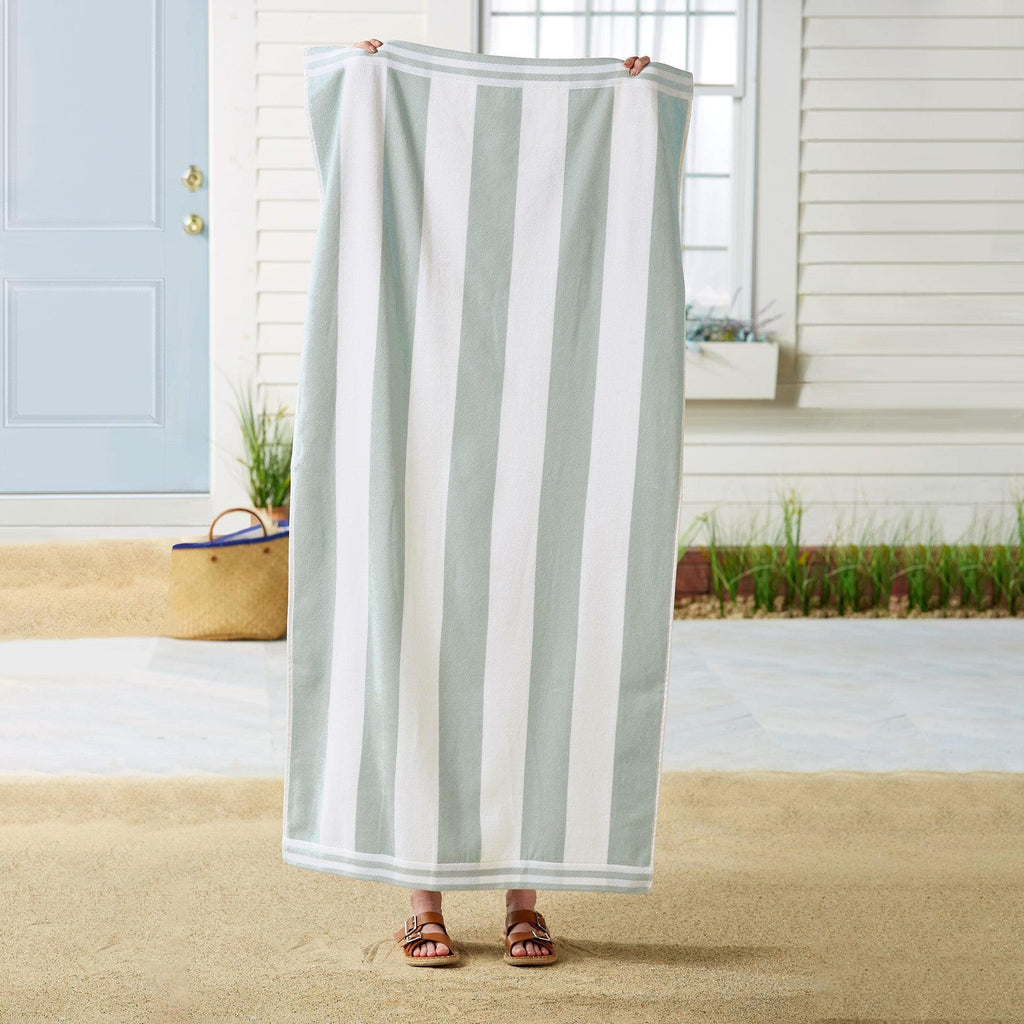 Great Bay Home 4 Pack Striped Cabana Beach Towel - Edgartown Collection 4 Pack Striped Cabana Beach Towel - Edgartown Collection