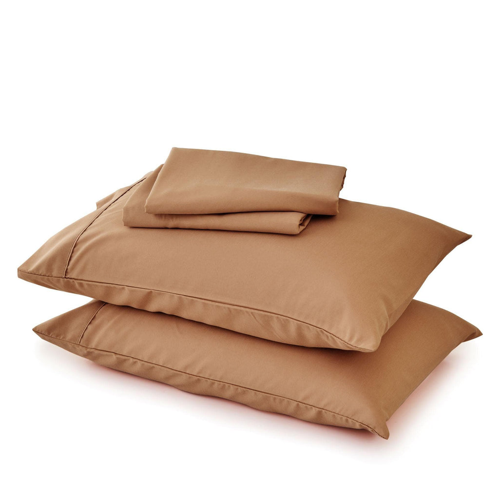 Great Bay Home 4 Piece Solid Microfiber Sheet Set | Jordyn Collection by Great Bay Home 4 Piece Solid Microfiber Sheet Set | Jordyn Collection by Great Bay Home