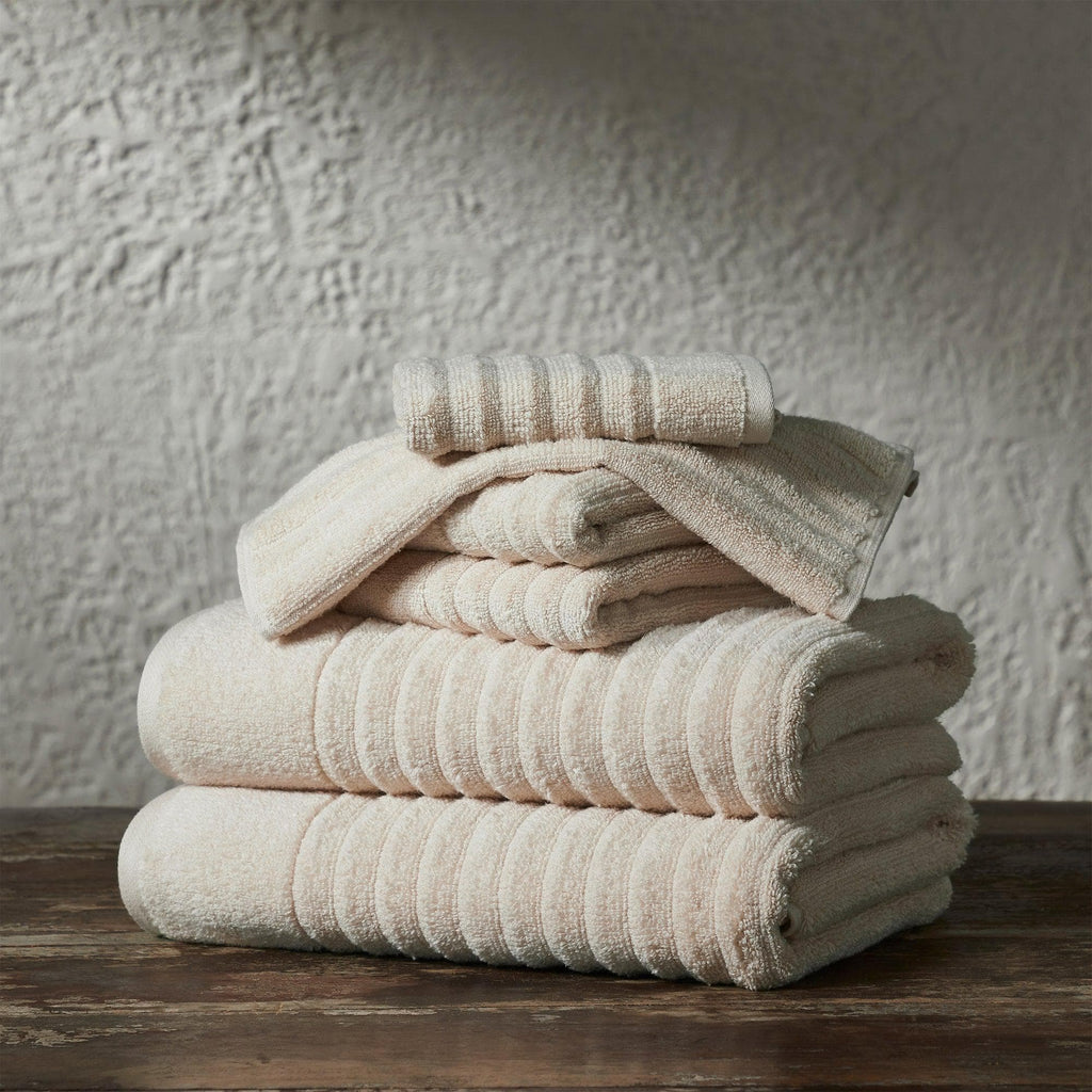 Great Bay Home 6 Piece Set / Dune 6 Piece Combed Cotton Bath Towels - Karina Collection 100% Combed Cotton Ribbed Bath Towels | Karina Collection by Great Bay Home