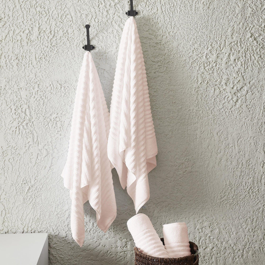 Great Bay Home 6 Piece Combed Cotton Bath Towels - Karina Collection 100% Combed Cotton Ribbed Bath Towels | Karina Collection by Great Bay Home