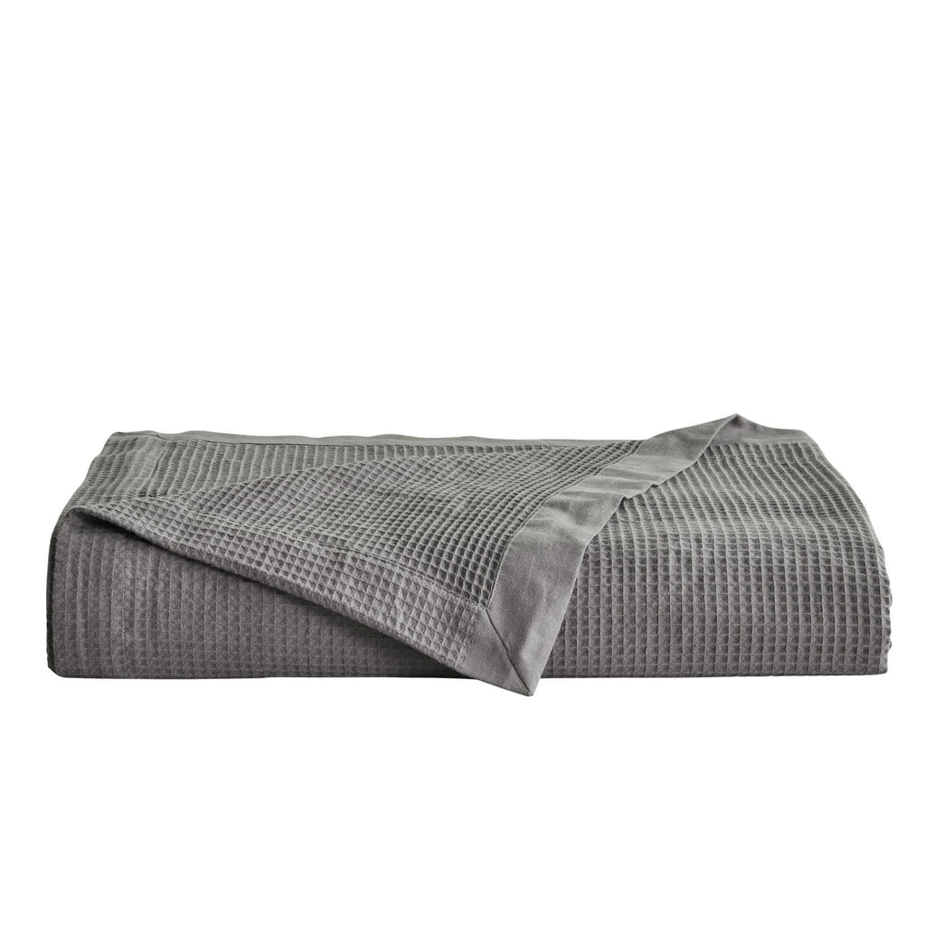 Great Bay Home Blankets 100% Cotton Small Waffle Weave Blanket - Hazel Collection