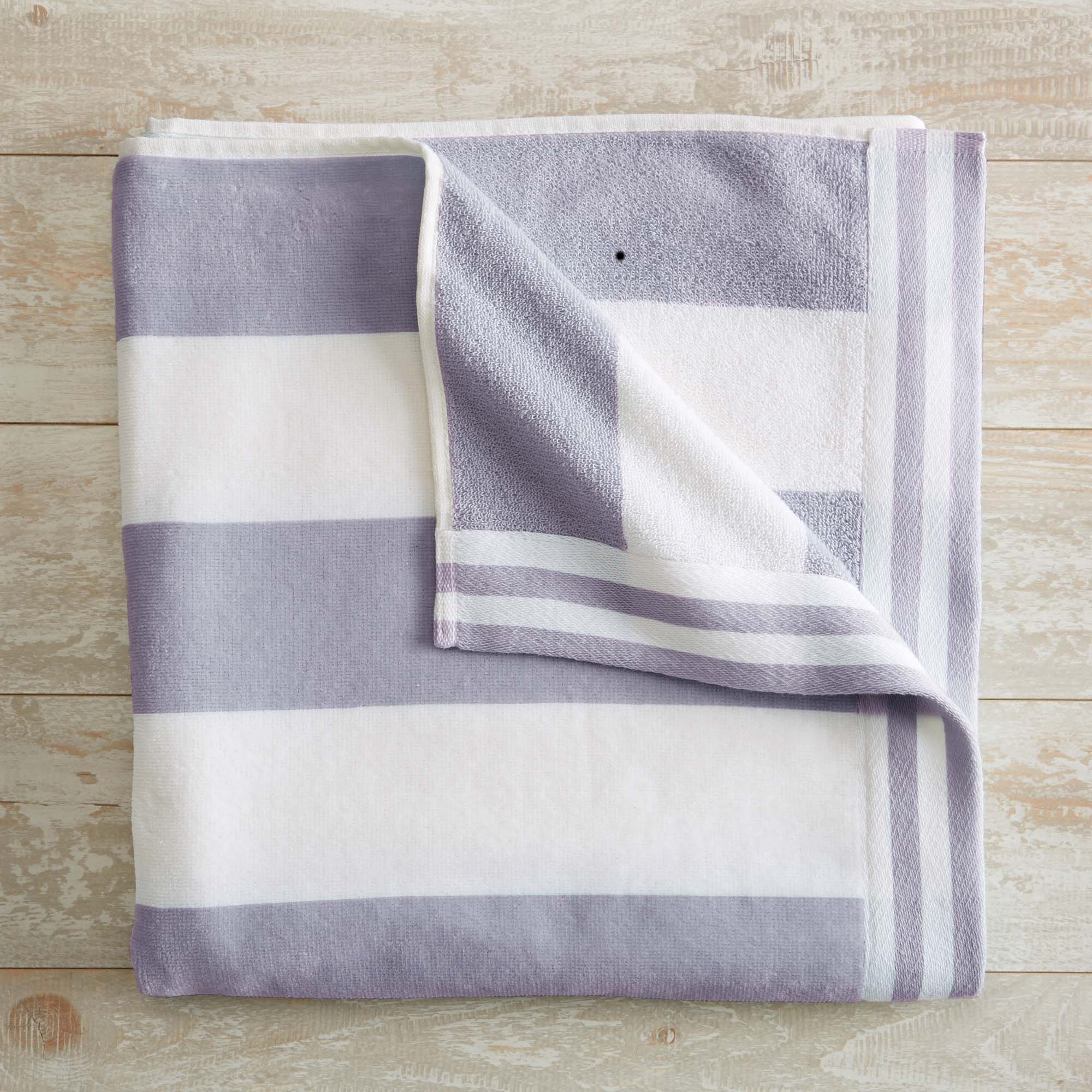 Velour Striped Beach Towel - 100% Cotton – Allure Bath Fashions