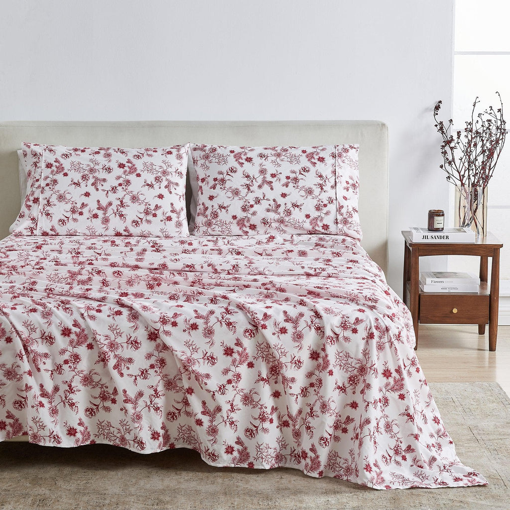 Great Bay Home Sheets Twin / Jolly Floral 4 Piece Watercolor Floral Microfiber Sheet - Delia Collection Decorate your bedroom decor with gorgeous microfiber sheets. This set features a hand-designed watercolor floral print in beautiful colors. The soft microfiber will feel delicately soft against your skin, while the pattern will elevate your decor for the new seasons. So grab this sheet set and fall into cozy, soft bed sheets every night.