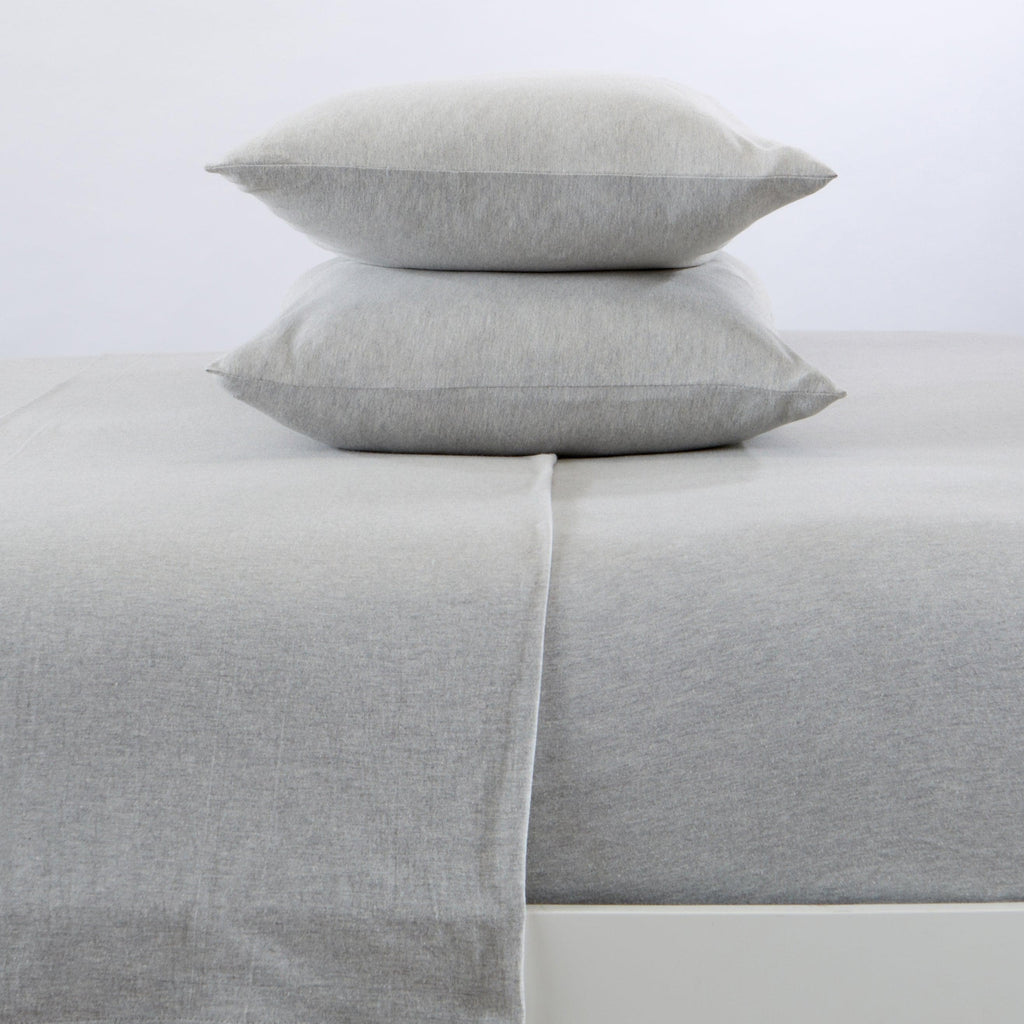 Great Bay Home Twin / Light Grey Super Soft Tech Knit Jersey Sheets | Brie Collection by Great Bay Home Super Soft Tech Knit Jersey Sheets | Brie Collection by Great Bay Home