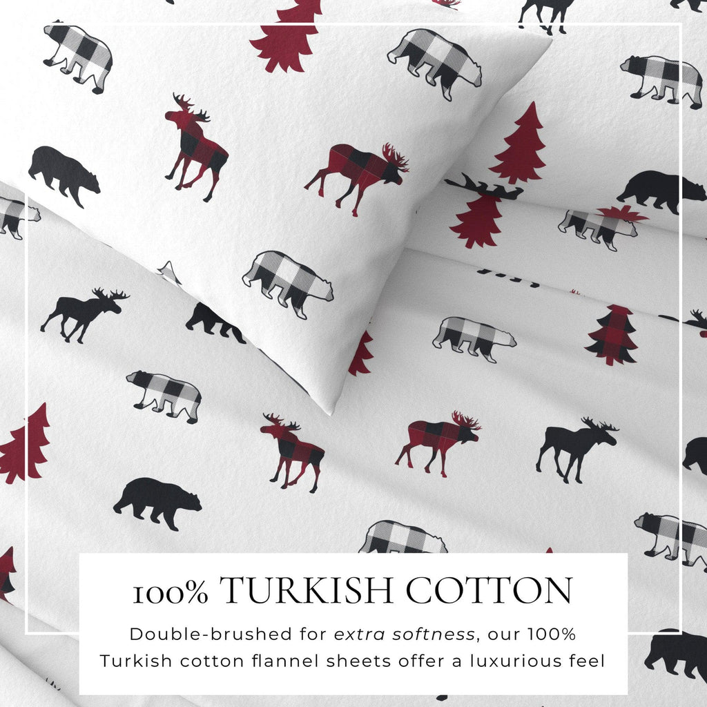 greatbayhome 100% Turkish Cotton Flannel Sheet Sets - Boulder Collection 100% Turkish Cotton Flannel Sheet Sets | Boulder Collection by Great Bay Home