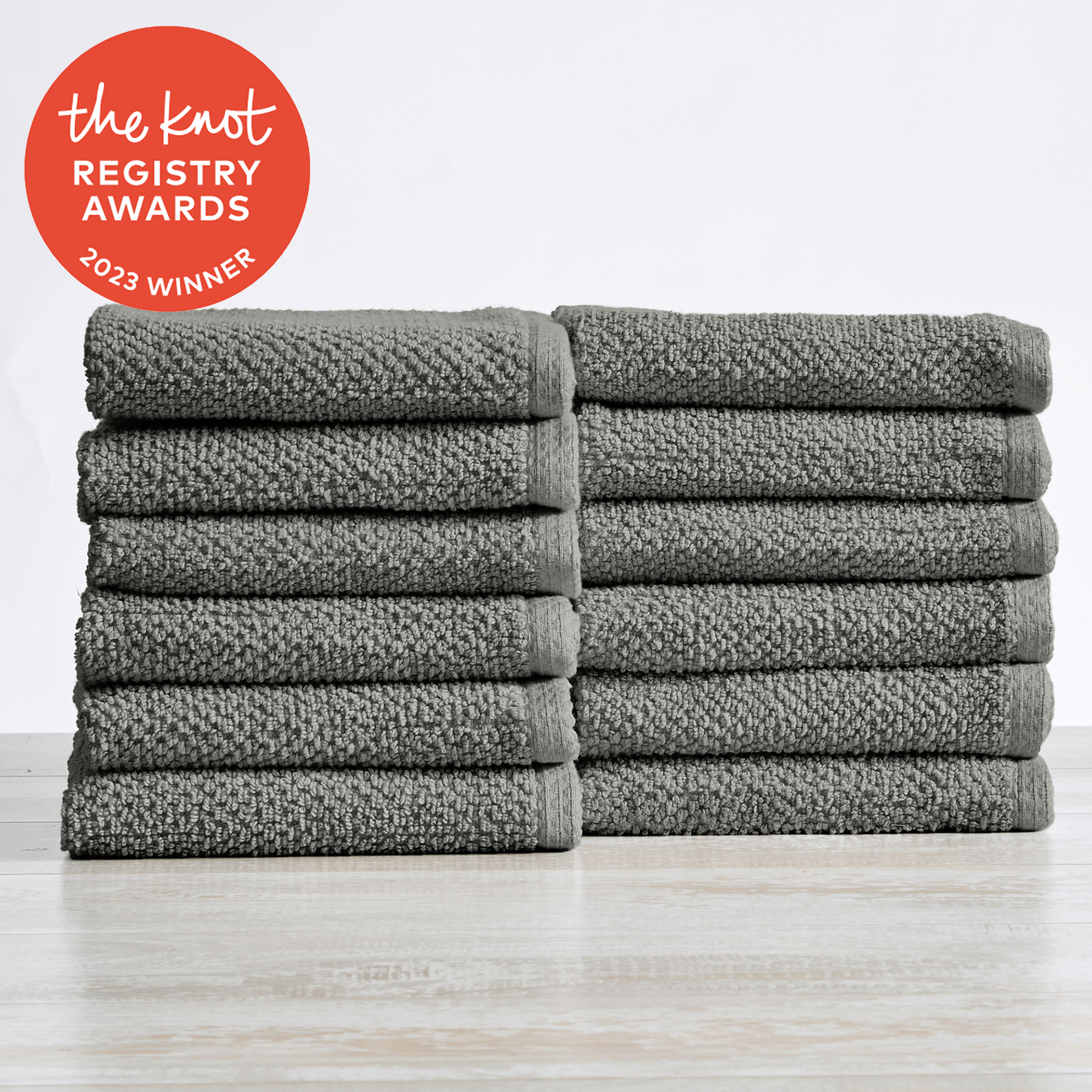 4 Pieces Grey Washcloths Quick-Dry, Highly Absorbent, Soft Feel Face  Towels, Premium Quality Flannel Face Towel