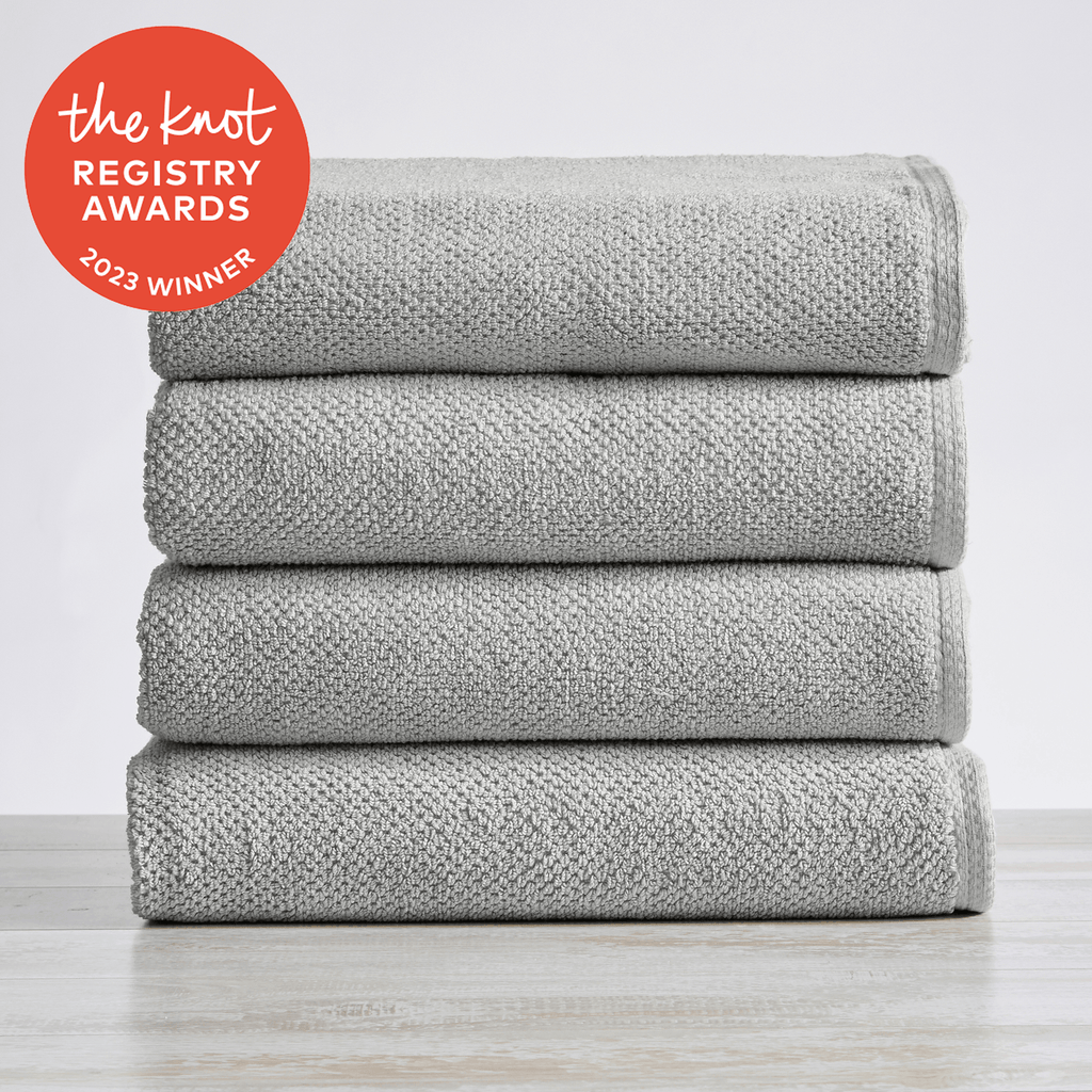 greatbayhome 4 Pack Cotton Textured Bath Towels - Acacia Collection Ultra Absorbent Popcorn Bath Towels | Acacia Collection by Great Bay Home