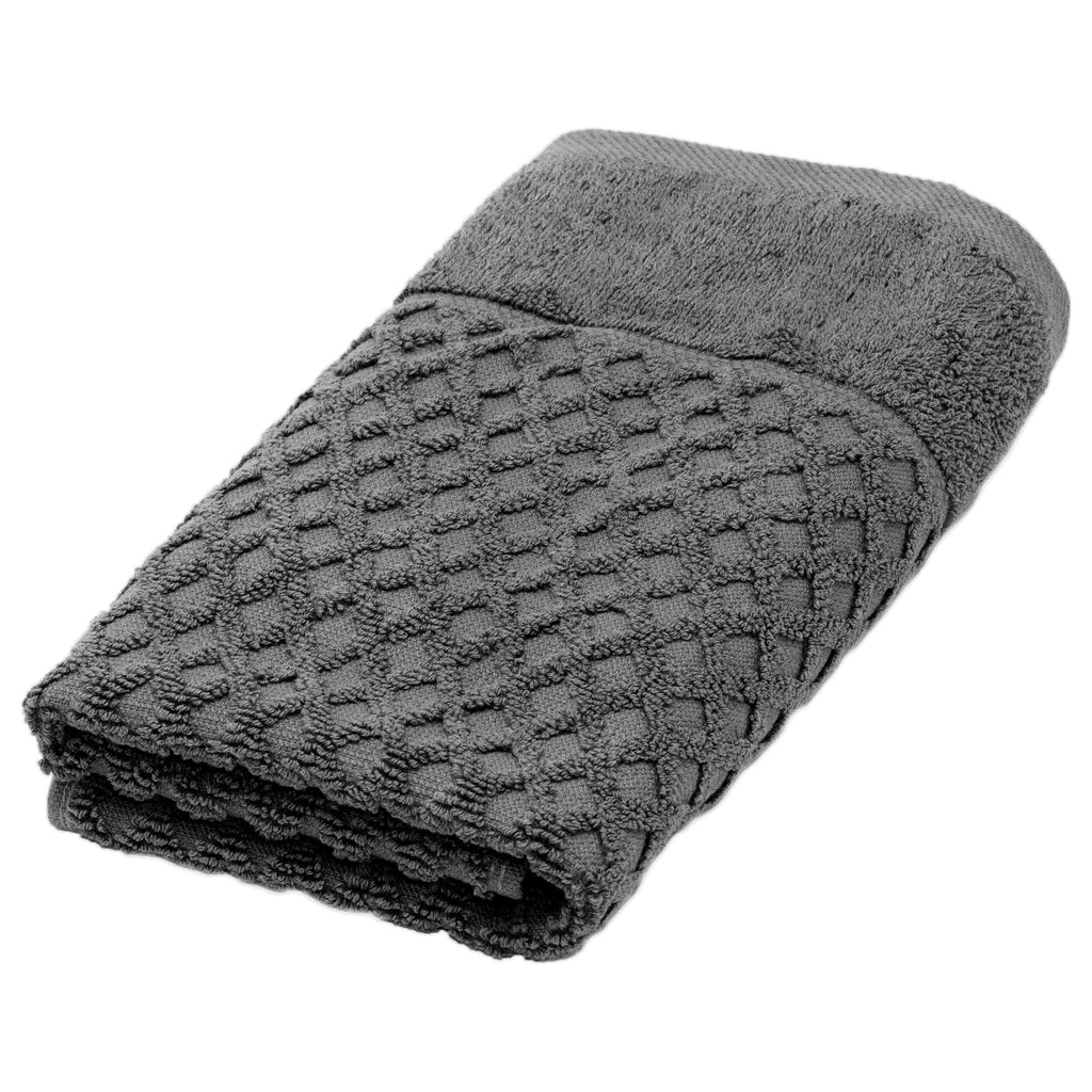 greatbayhome Bath Towels & Washcloths Hand Towel / Dark Gray Cotton Hand Towel - Grayson Collection 100% Cotton Quick-Dry Hand Towel | Grayson Collection by Great Bay Home