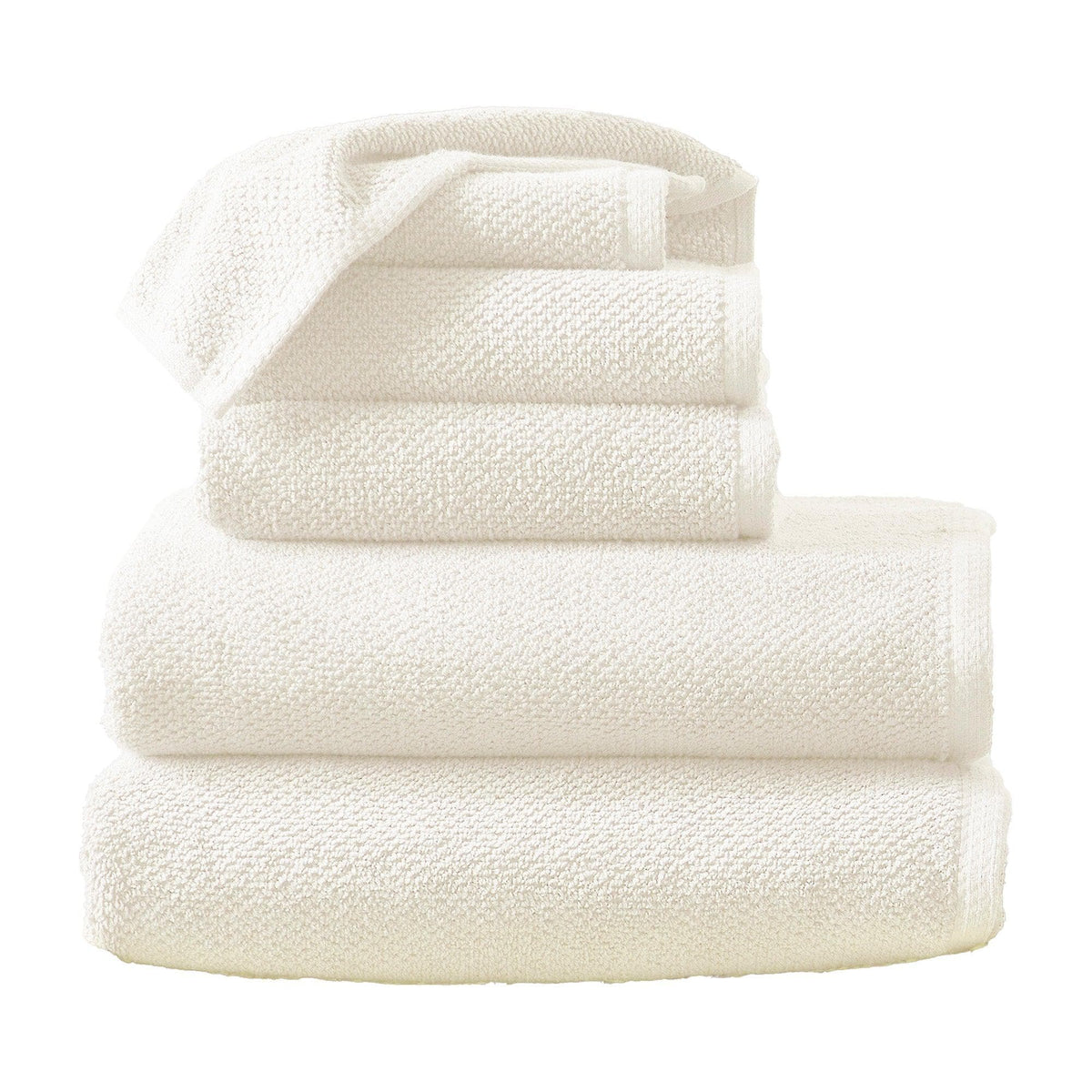 Dark Green Cotton Textured Bath Towel Set | Acacia Collection by Great Bay Home, Da