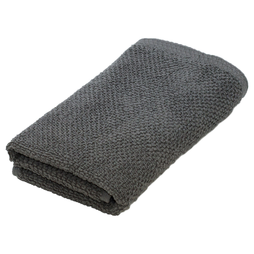 greatbayhome Bath Towels & Washcloths Hand Towel / Dark Grey Cotton Textured Hand Towel - Acacia Collection Ultra-Absorbent Popcorn Hand Towel | Acacia Collection by Great Bay Home