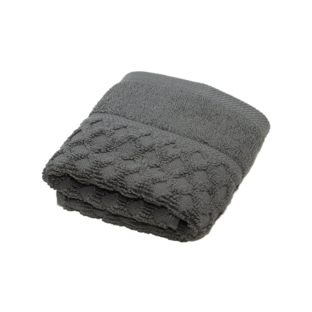 greatbayhome Bath Towels & Washcloths Washcloth / Dark Gray Cotton Washcloth - Grayson Collection 100% Cotton Quick-Dry Washcloth | Grayson Collection by Great Bay Home