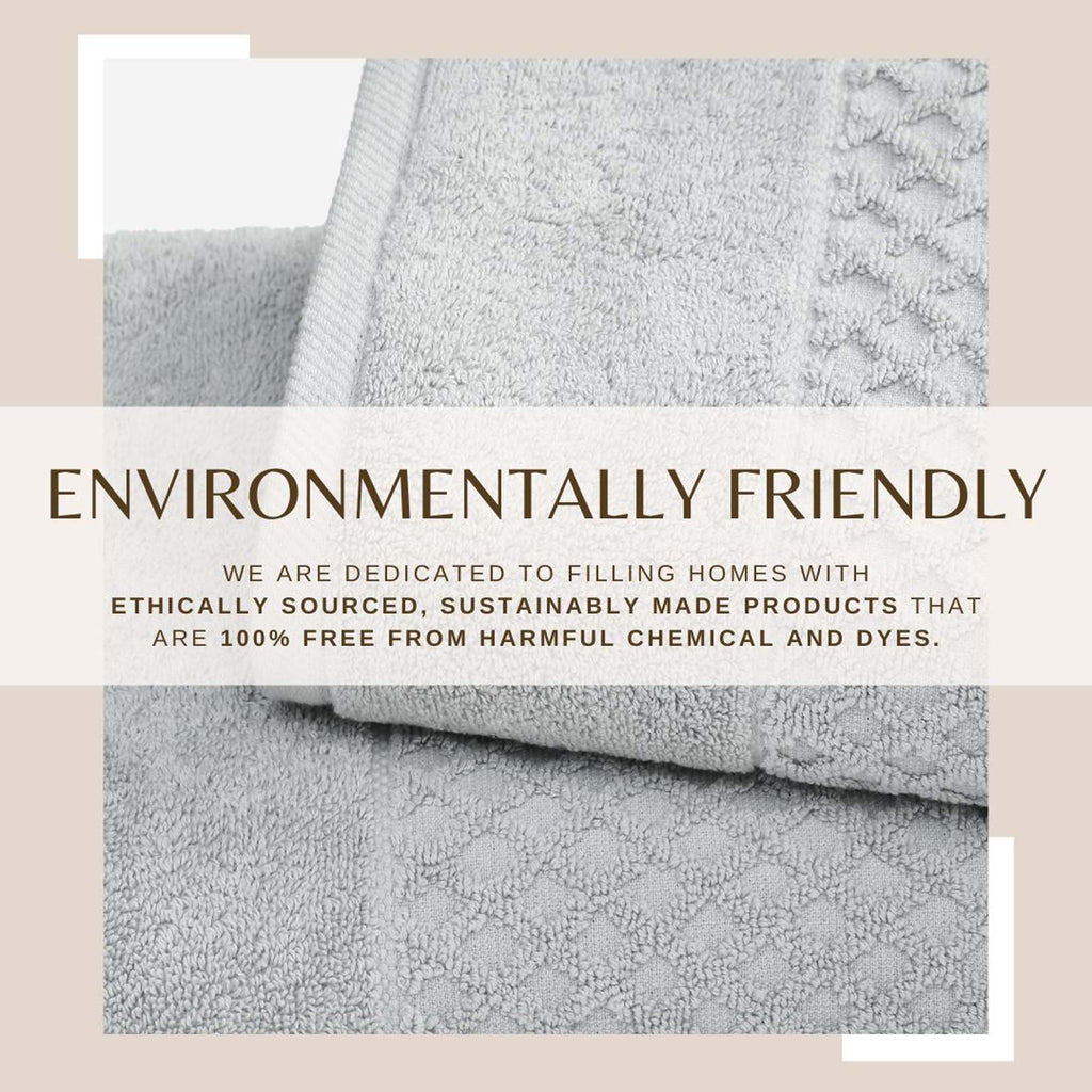 greatbayhome Bath Towels & Washcloths Cotton Washcloth - Grayson Collection 100% Cotton Quick-Dry Washcloth | Grayson Collection by Great Bay Home