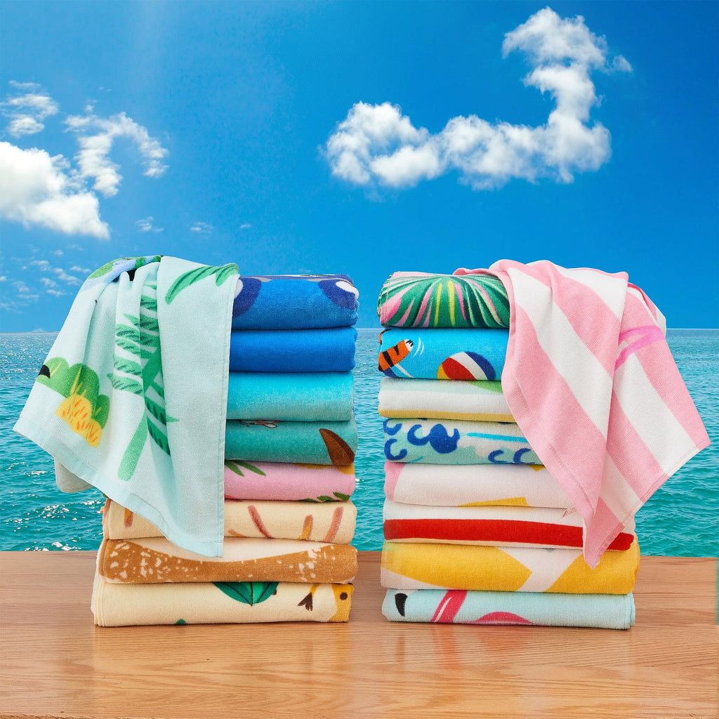 Vibrant Printed Beach Towels Keilani Collection by Great Bay Home