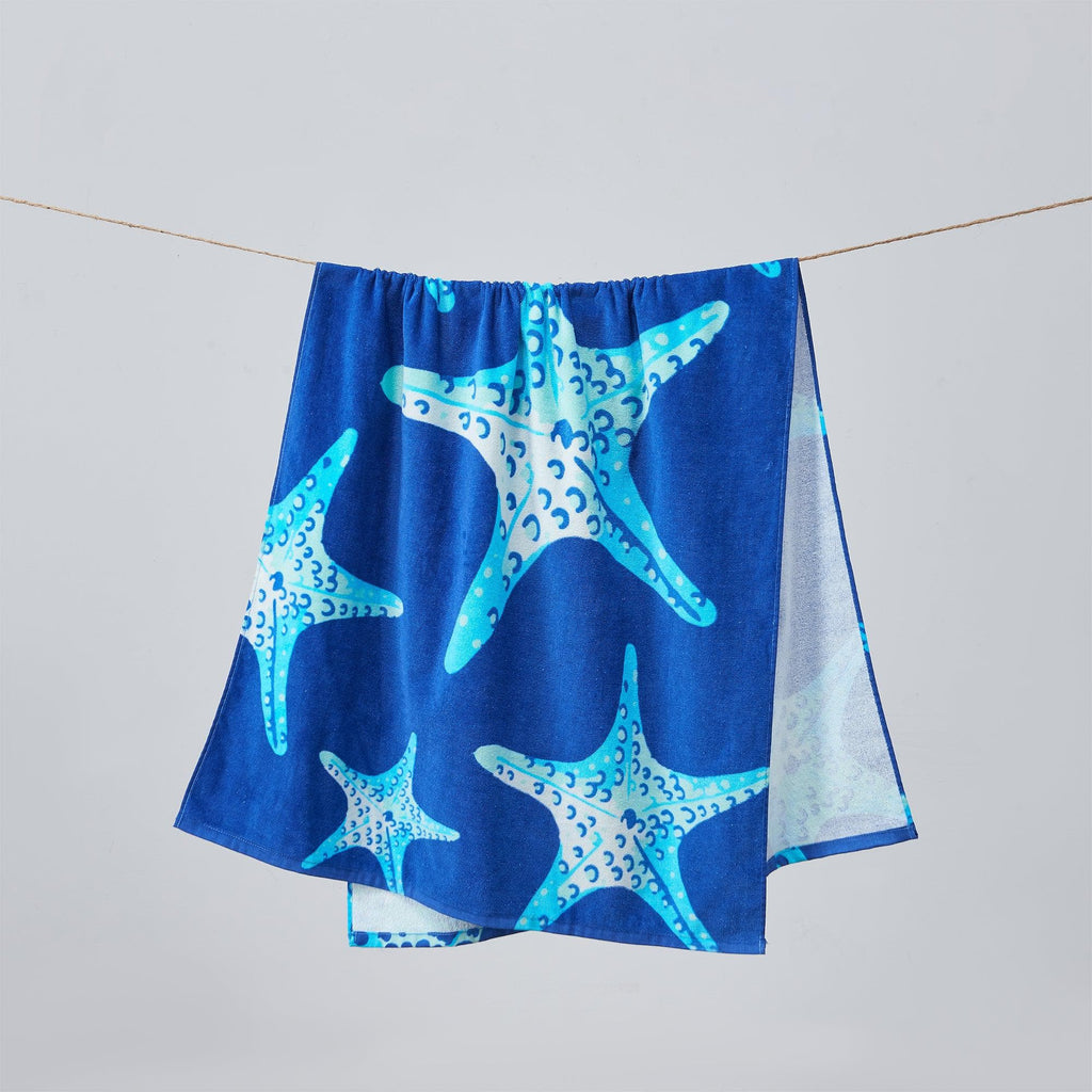 greatbayhome Beach Towels 30" x 60" / Starfish Vibrant Kids Beach Towel - Keilani Collection Vibrant Printed Beach Towels | Keilani Collection by Great Bay Home