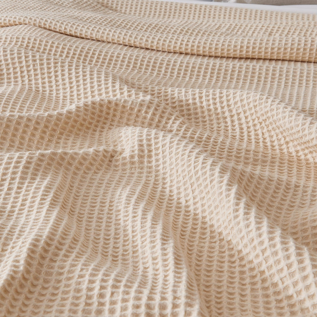 greatbayhome Blankets 100% Cotton Waffle Weave Blanket - Mikala Collection 100% Cotton Waffle Weave Blanket | Mikala Collection by Great Bay Home