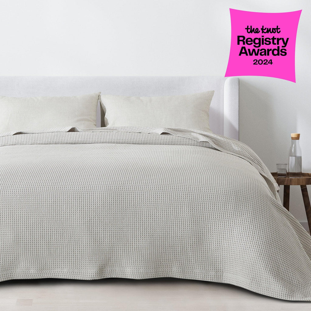 Waffle Weave 100% Cotton Blanket Mikala Collection by Great Bay Home