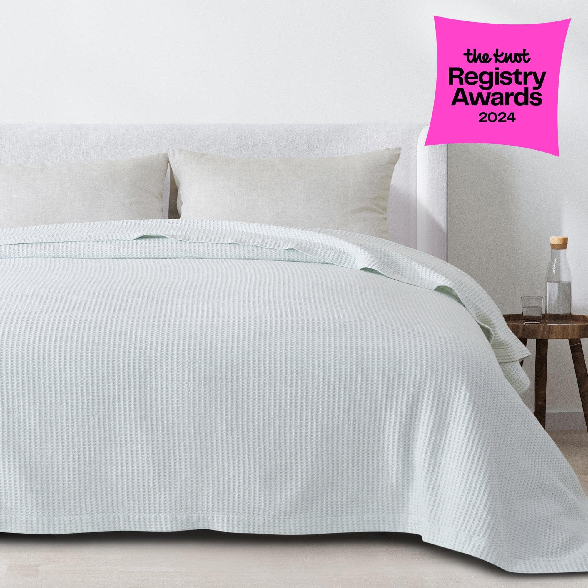 Waffle Weave 100% Cotton Blanket Mikala Collection by Great Bay Home