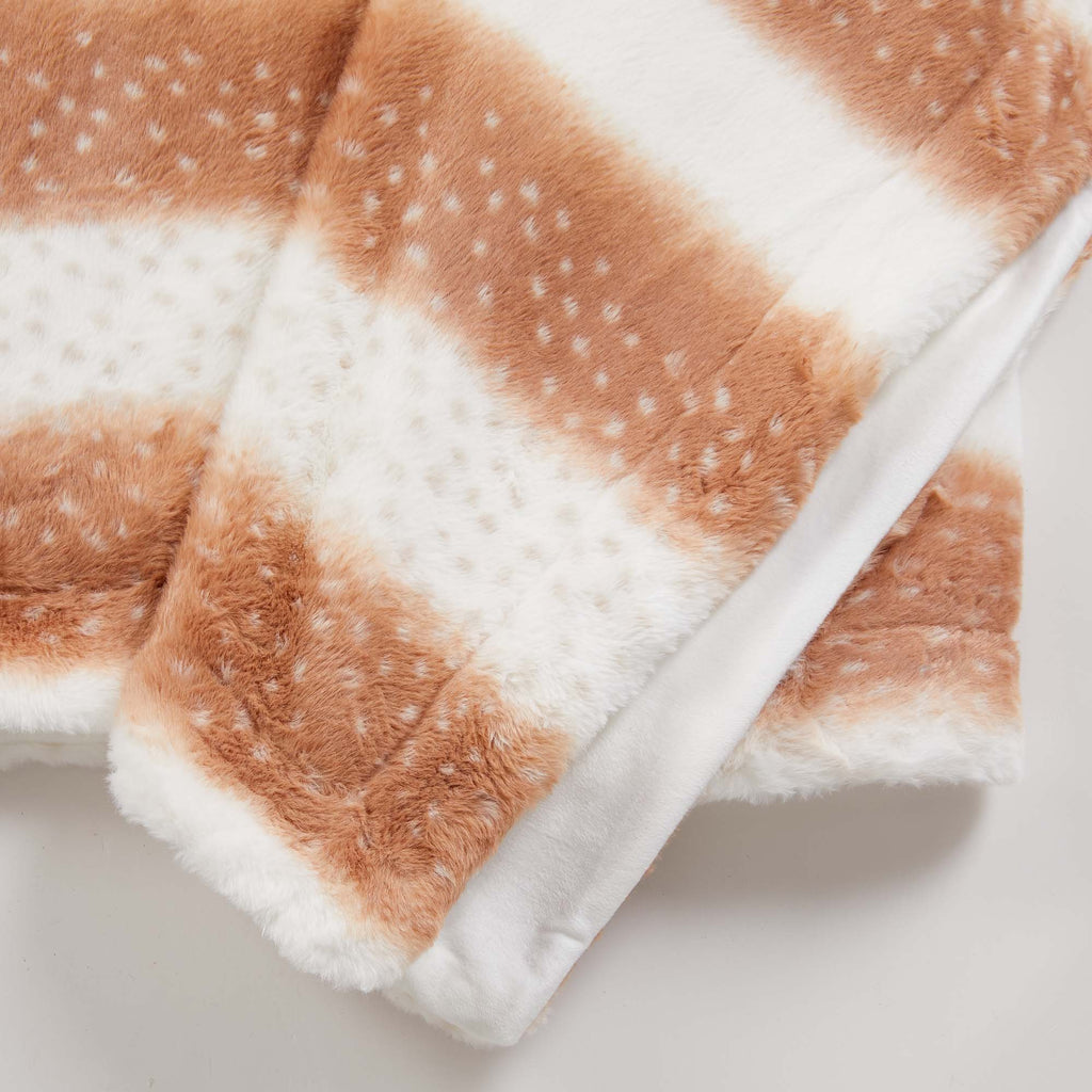 greatbayhome Blankets Faux Fur Printed Throw Blanket - Aaliyah Collection Printed Faux Fur Throw Blanket | Aaliyah Collection by Great Bay Home