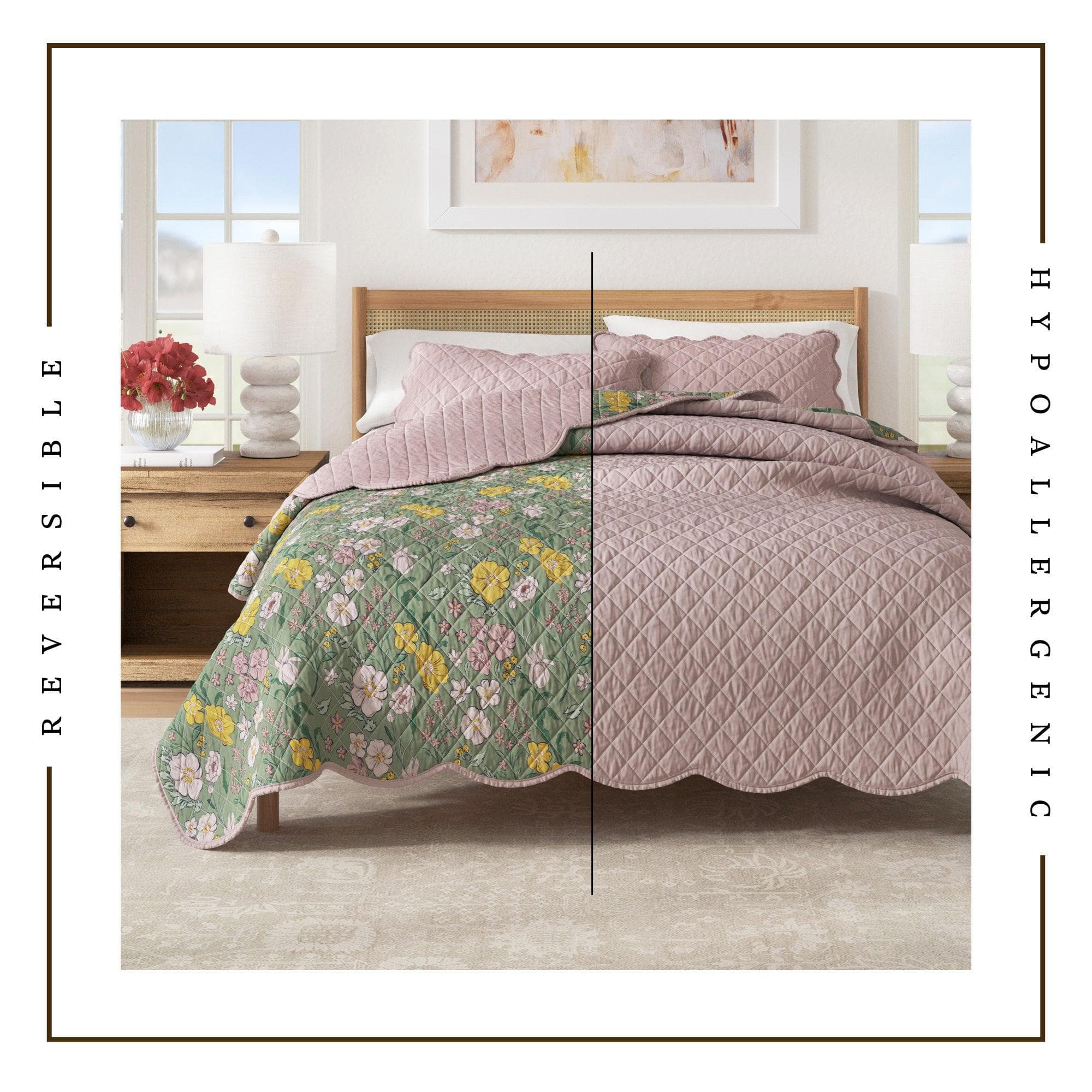 Chezmoi Collection Avery Striped Cotton Quilt Set Daybed Size, 5-Piece Chezmoi Collection Avery Striped Cotton Quilt Set Daybed Size, 5-Piece