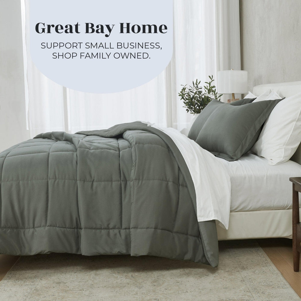 greatbayhome Quilts & Comforters Reversible Comforter Set - Odette Collection Reversible Comforter Set | Odette Collection by Great Bay Home