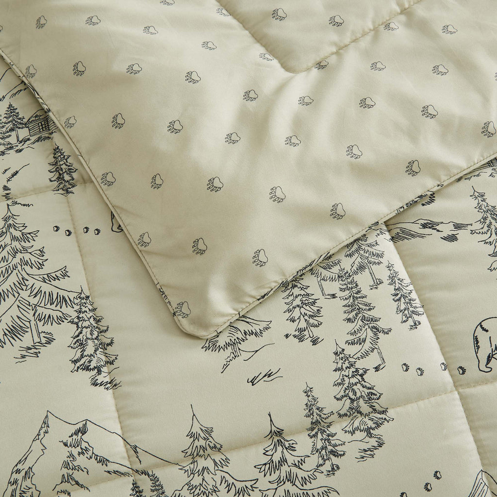 greatbayhome Quilts & Comforters Reversible Winter Comforter Set - Odette Collection Reversible Winter-Printed Comforter Set | Odette Collection by Great Bay Home