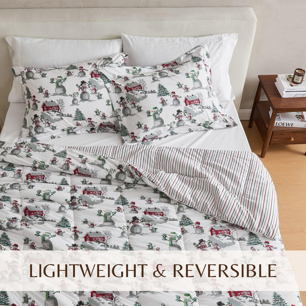 greatbayhome Quilts & Comforters Reversible Winter Comforter Set - Odette Collection Reversible Winter-Printed Comforter Set | Odette Collection by Great Bay Home