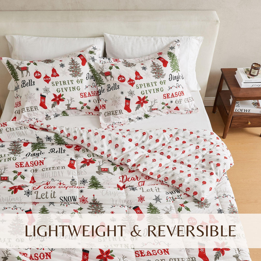 greatbayhome Quilts & Comforters Reversible Winter Comforter Set - Odette Collection Reversible Winter-Printed Comforter Set | Odette Collection by Great Bay Home