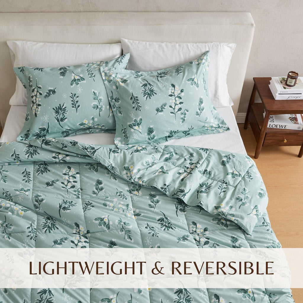 greatbayhome Quilts & Comforters Reversible Winter Comforter Set - Odette Collection Reversible Winter-Printed Comforter Set | Odette Collection by Great Bay Home