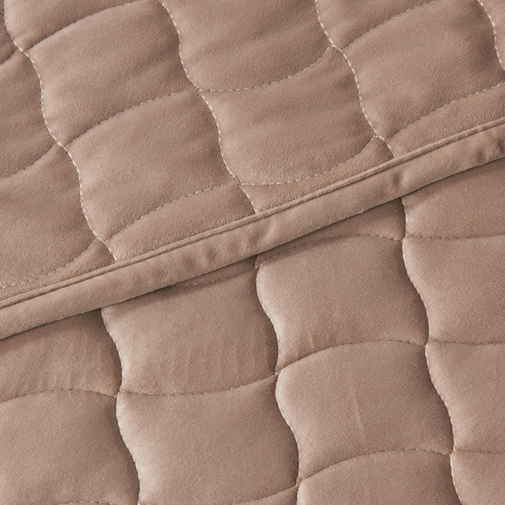 greatbayhome Quilts & Comforters Velvet Box-Stitched Quilt Set - Vivica Collection Velvet Box-Stitched Quilt Set | Vivica Collection by Great Bay Home