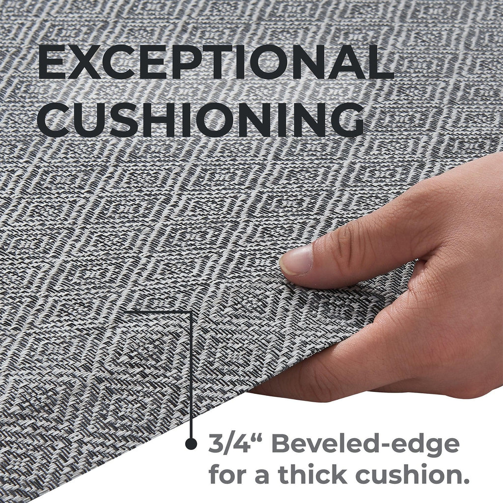 greatbayhome Rugs Cushioned Textured Anti-Fatigue Standing Kitchen Mat Cushioned Textured Anti-Fatigue Standing Kitchen Mat | Cayden Collection by Great Bay Home