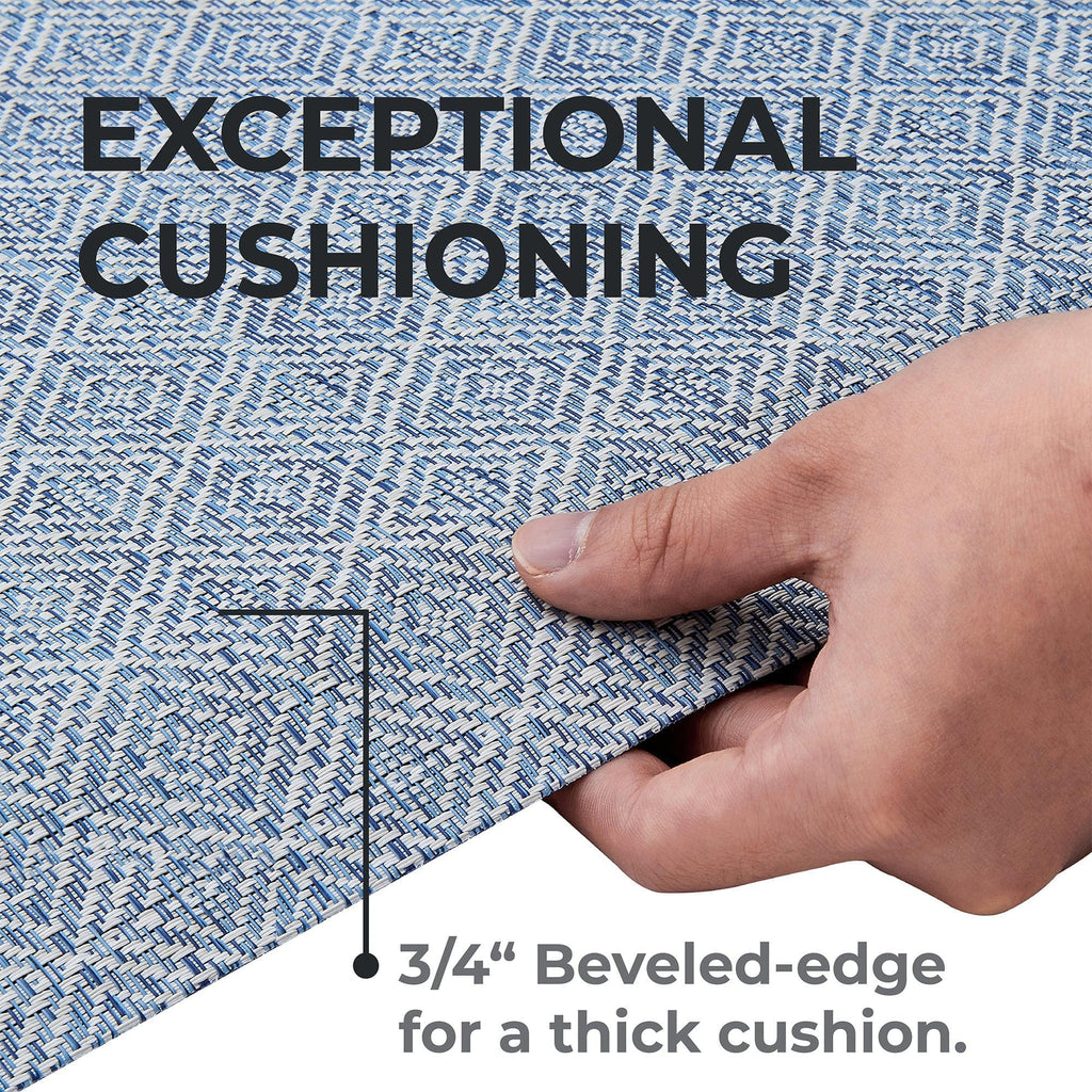 greatbayhome Rugs Cushioned Textured Anti-Fatigue Standing Kitchen Mat Cushioned Textured Anti-Fatigue Standing Kitchen Mat | Cayden Collection by Great Bay Home