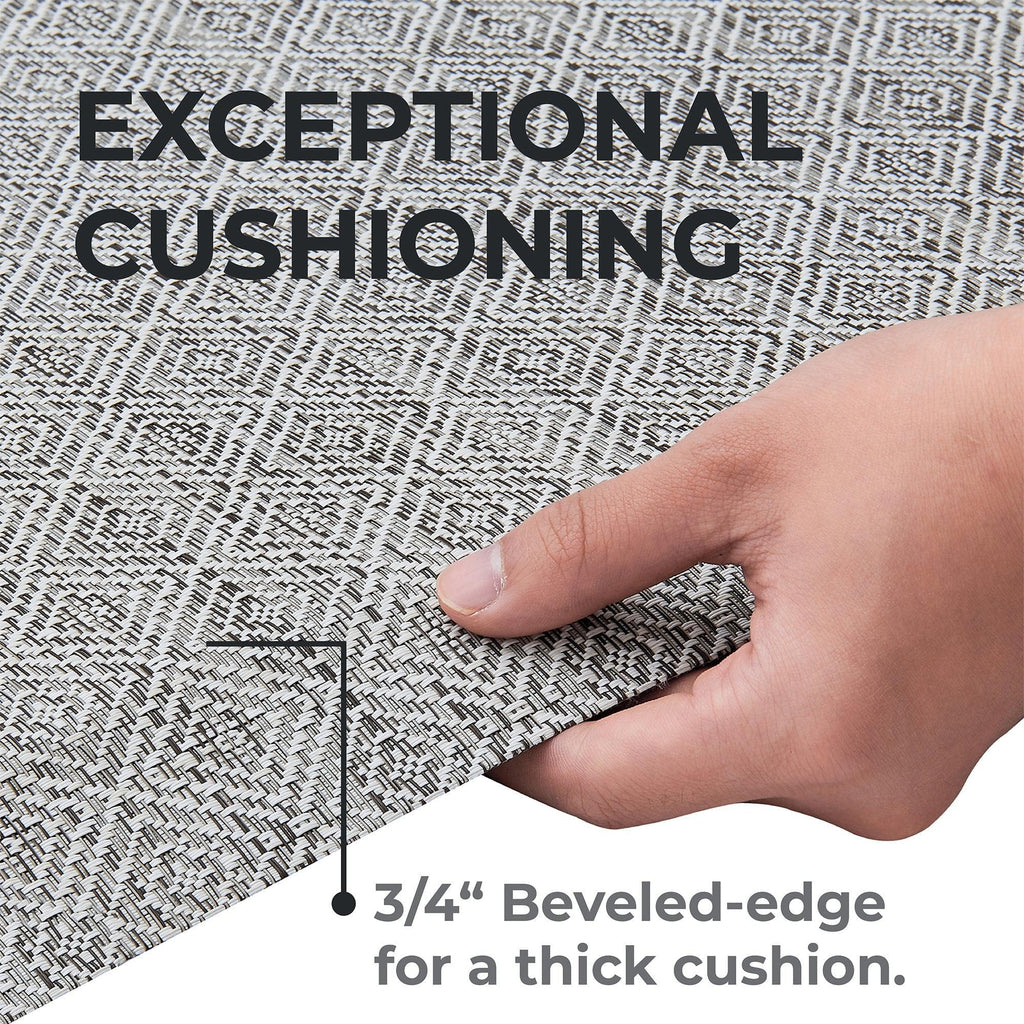 greatbayhome Rugs Cushioned Textured Anti-Fatigue Standing Kitchen Mat Cushioned Textured Anti-Fatigue Standing Kitchen Mat | Cayden Collection by Great Bay Home