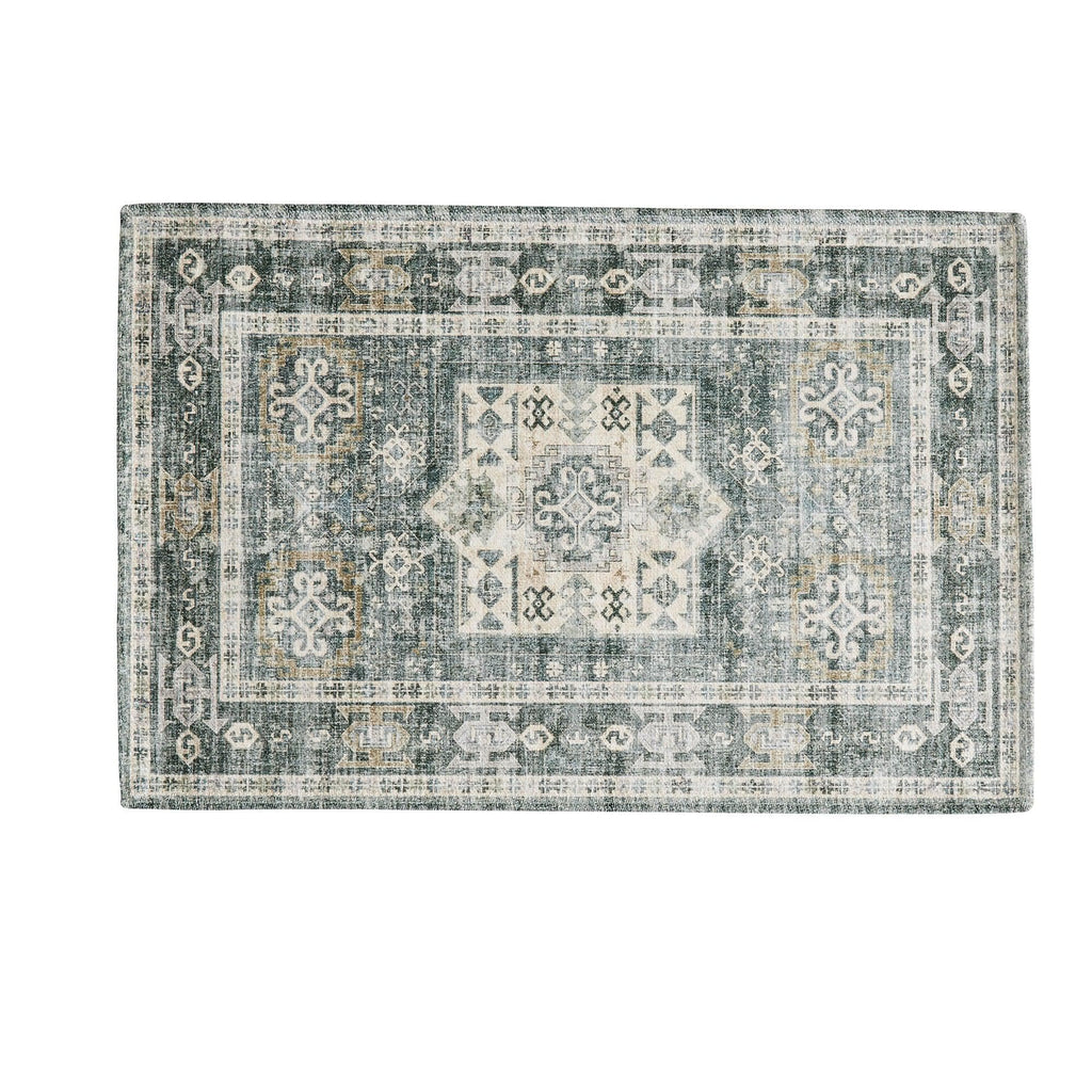 greatbayhome Rugs Medallion Machine Washable Accent Area Rug & Runner - Nava Collection Medallion Washable Accent Rug 2' x 3'| Nava Collection by Great Bay Home