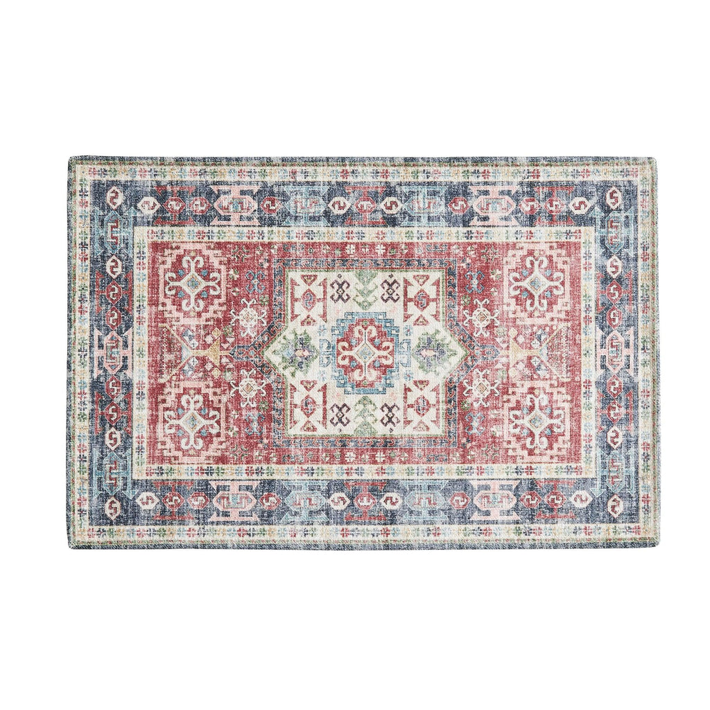 greatbayhome Rugs Medallion Machine Washable Accent Area Rug & Runner - Nava Collection Medallion Washable Accent Rug 2' x 3'| Nava Collection by Great Bay Home